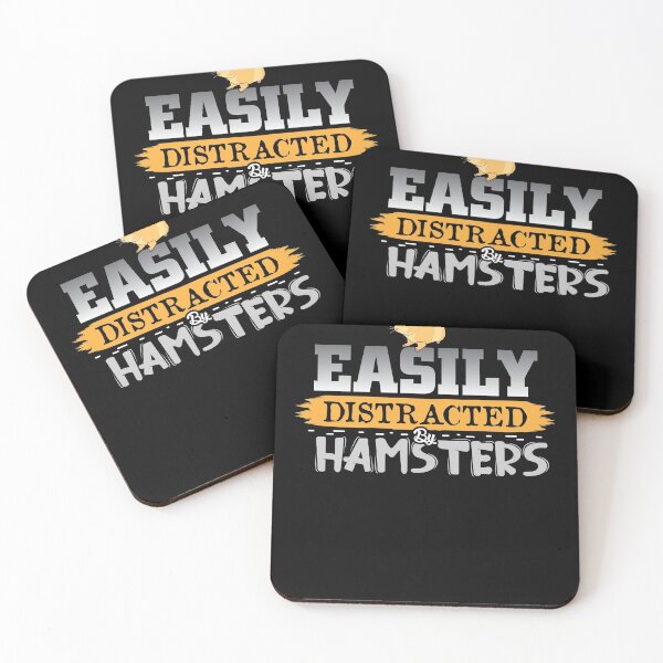 Item preview, Easily distracted by Hamsters cute animal design designed and sold by Grinover.