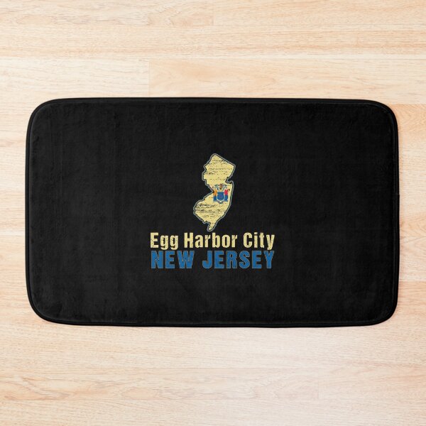 Item preview, Egg Harbor City New Jersey State Distressed Flag Outline designed and sold by ha10378.