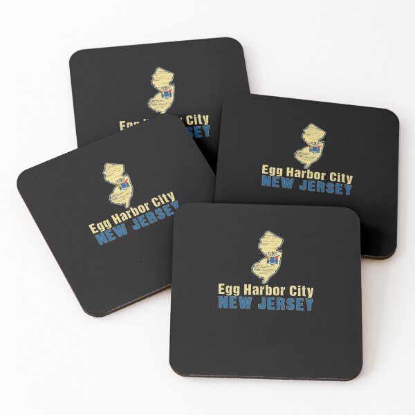 Item preview, Egg Harbor City New Jersey State Distressed Flag Outline designed and sold by ha10378.