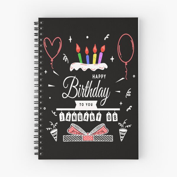 Item preview, happy birthday January 08 st designed and sold by virilamissa.