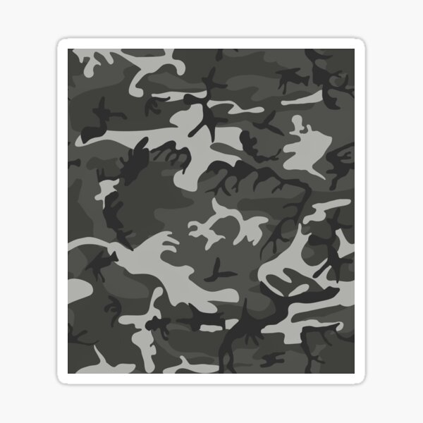 Army Camo Digital Seamless Patterns in Grey and Black