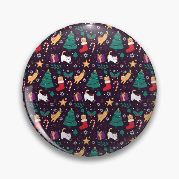 Item preview, Christmas tree and Cat Pattern designed and sold by Creativenetic.