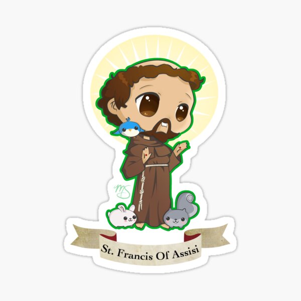 5 Pack - Best Selling Catholic Stickers – Saint Clare and Francis