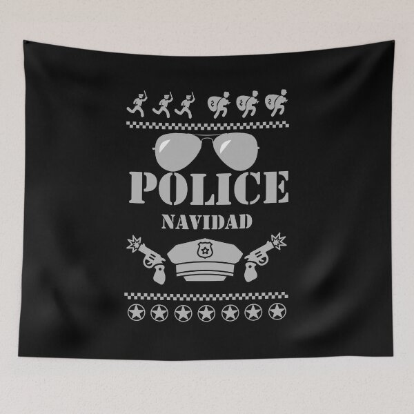 Item preview,  Police Navidad Ugly Christmas Sweater Men's Short Sleeve or Long Sleeve T-Shirt designed and sold by sirrab.