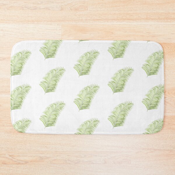 Item preview, Watercolor illustration of a green palm leaf. Tropical botanical painting. designed and sold by linagaiaart.