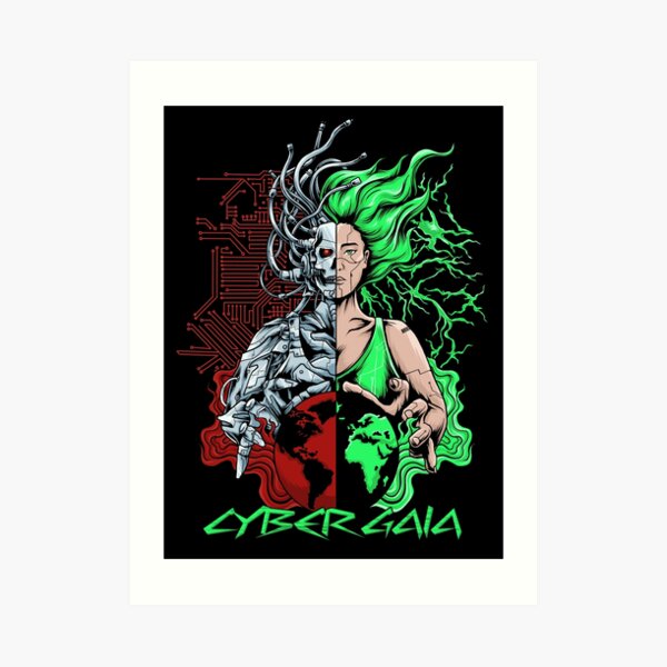 Cyber Gaia Art Print