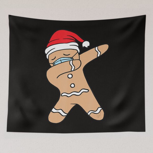 Item preview, Dabbing Gingerbread Santa Xmas Dab Face Mask Christmas Gift designed and sold by KendraHenke.