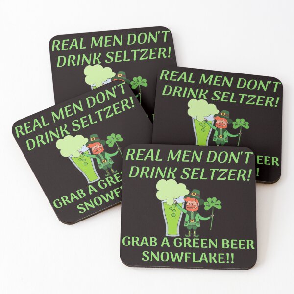 Item preview, Real Men Drink Green Beer designed and sold by WoodburyLake.