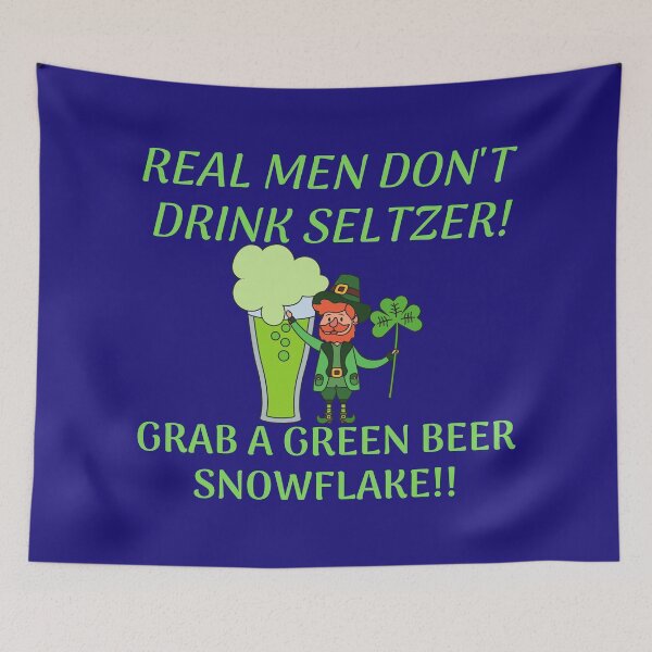 Item preview, Real Men Drink Green Beer designed and sold by WoodburyLake.