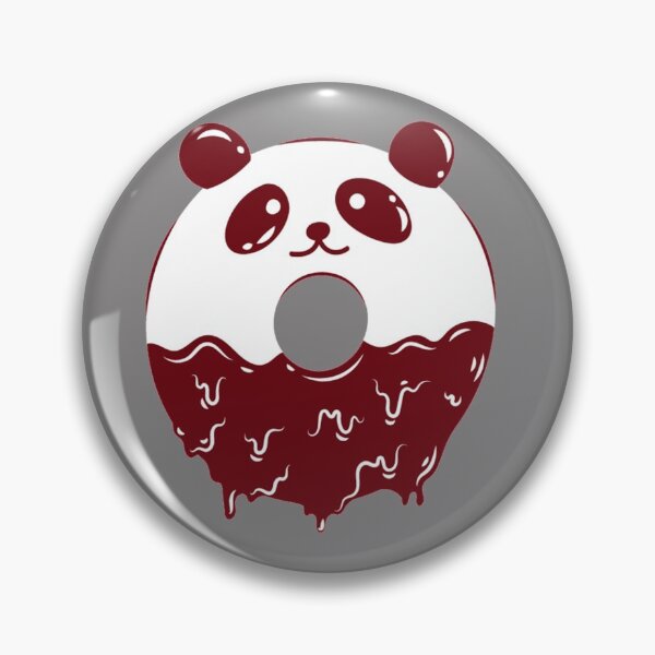 Item preview, lindo panda donut de chocolate designed and sold by dumbob.