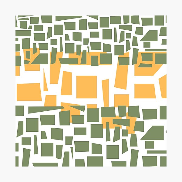 Aperçu de l'œuvre Illustration de forme de motif en jaune et vert clair créée et vendue par chrstdnl.