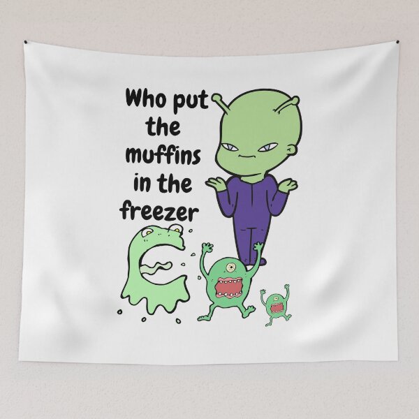 Item preview, Who put the muffins in the freezer designed and sold by justjanetvos.