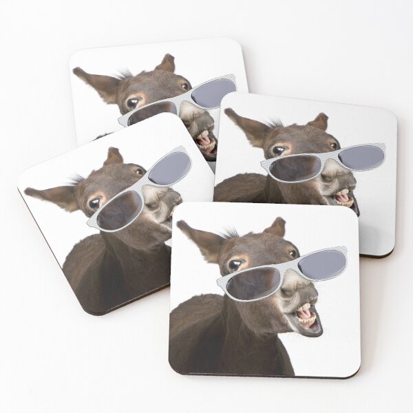 Item preview, Funny donkey wearing glssses designed and sold by DSBE Designs.
