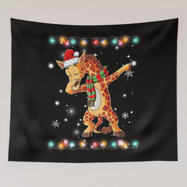 Item preview, Dabbing Giraffe Santa Christmas designed and sold by KendraHenke.