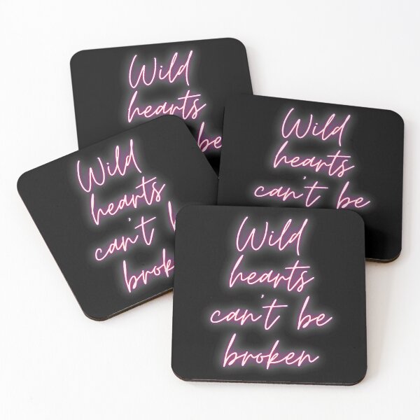 Item preview, "Wild hearts can't be broken" Neon Quote designed and sold by wilder-mind.