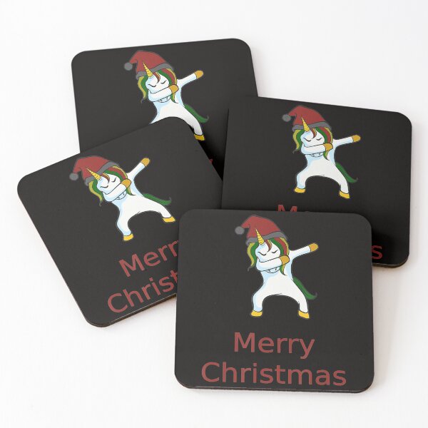 Item preview, Dabbing Merry Christmas Unicorn Cute Vintage Unicorn designed and sold by KendraHenke.