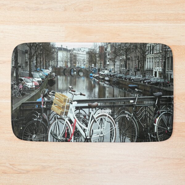 Aperçu de l'œuvre Vélos sur le canal d'Amsterdam créée et vendue par Fashimation20.