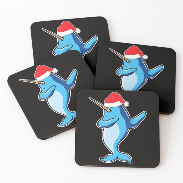 Item preview, Dabbing Narwhal With Santa Claus Hat Christmas Dab Dance designed and sold by KendraHenke.