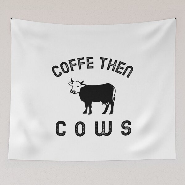Item preview, coffee then cows designed and sold by AllyShop.