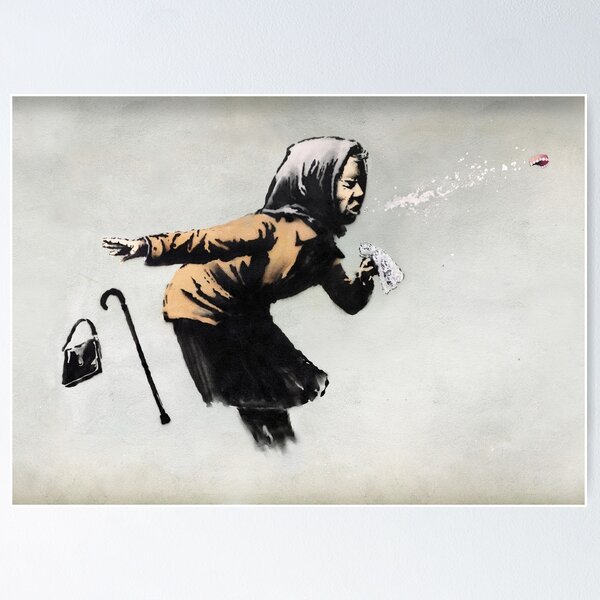 Banksy - If you Leave Trash, You are Trash print by Pineapple
