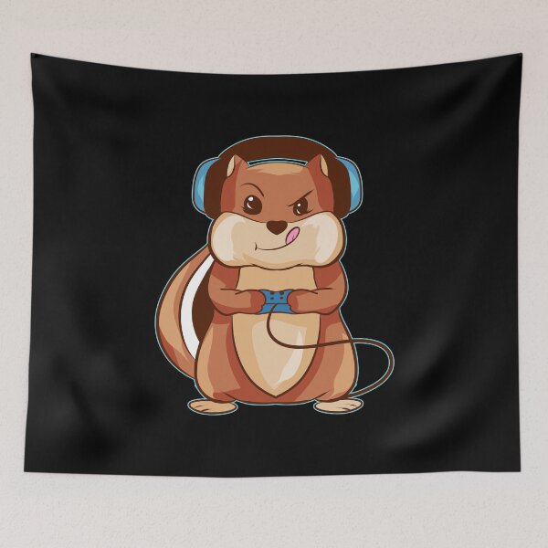 Item preview, Gaming Squirrel Lover Gamer Gift Reproductor de videojuegos designed and sold by DavidGiftShop.