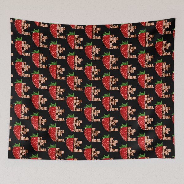 Item preview, my blood type is sugar. strawberry designed and sold by doctors-apparel.