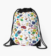 Cute Legend of Zelda pattern!!! Drawstring Bag