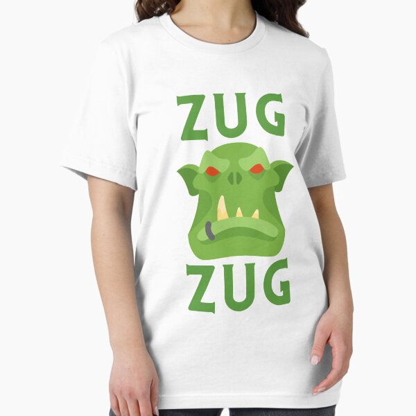 Vista previa del artículo con la obra «Zug Zug - Orco, WoW, Diseño de la Horda», diseñado y vendido por LittleBitDarker.