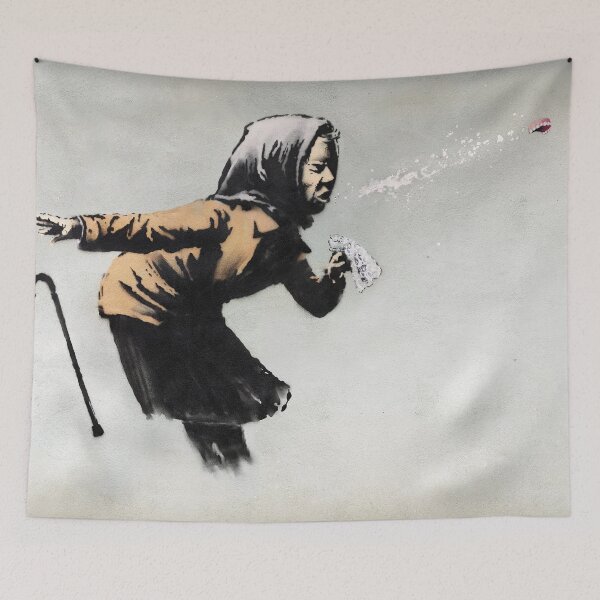 Item preview, Aachoo!! Banksy Sneezing Woman designed and sold by WE-ARE-BANKSY.