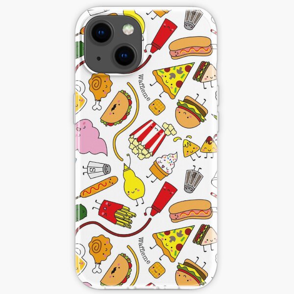 Kawaii junk food pattern! iPhone Soft Case