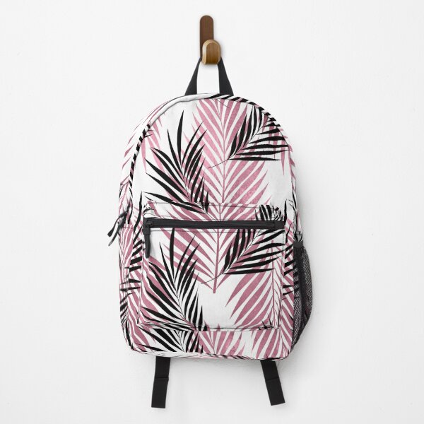 Item preview, Black and Pink Fern Leaves Pattern designed and sold by NocturnalEngg.