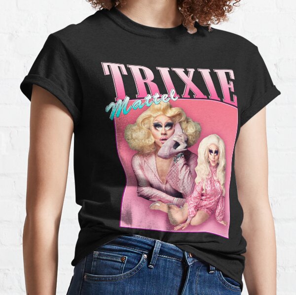 Trixie Mattel on Instagram: NEW MERCH on the Solid Pink Disco tour! This  party is my child and the merch is the child's baby clothes.