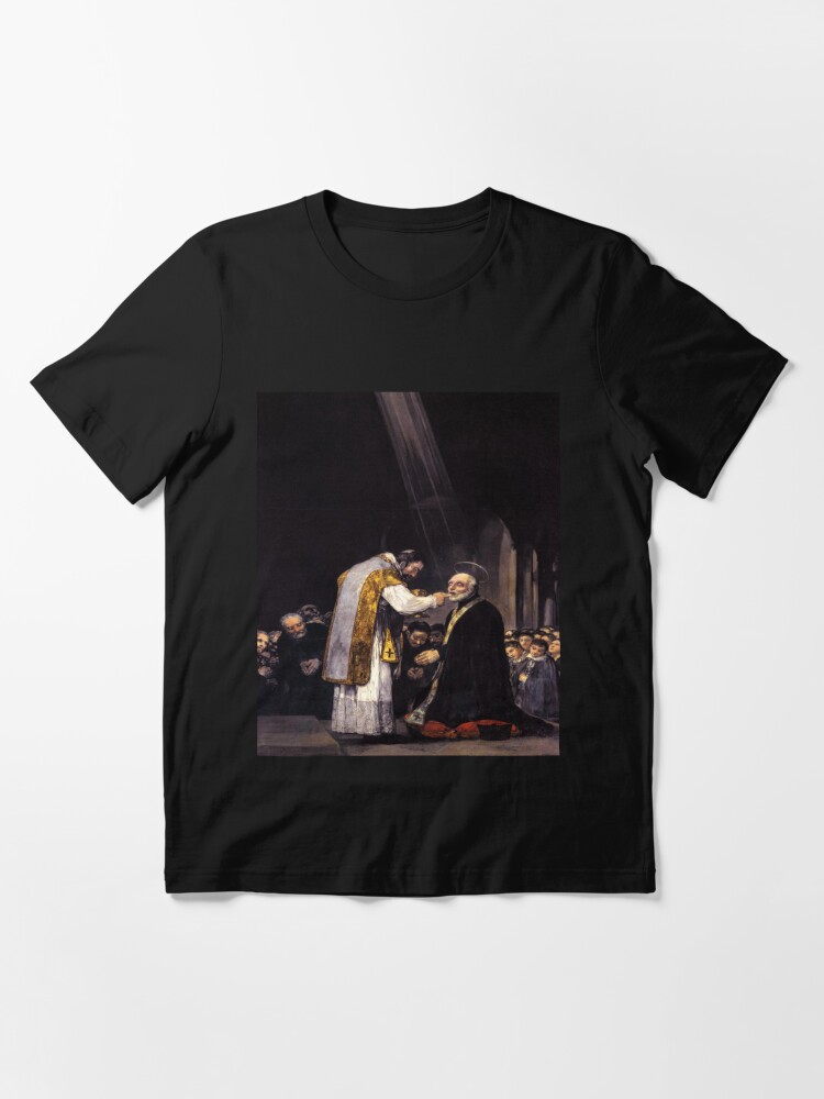 Deliberadamente Jabón Buzo The Last Communion of St. Joseph Calasanz( La última comunión de san José  de Calasanz)-Francisco Goya" T-shirt for Sale by LexBauer | Redbubble | the  last communion of st joseph calasanz t-shirts -