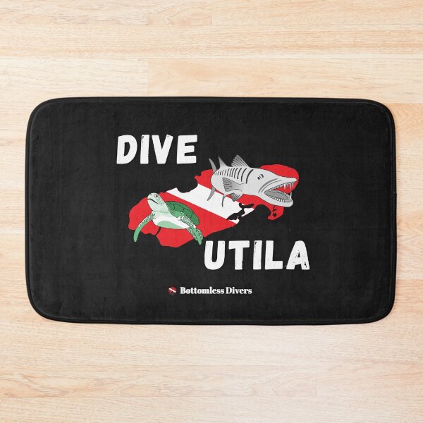 Item preview, Dive Utila Turtle and Barracuda with White Font designed and sold by BottomlessDiver.