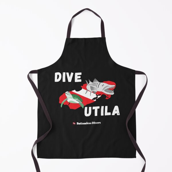Item preview, Dive Utila Turtle and Barracuda with White Font designed and sold by BottomlessDiver.