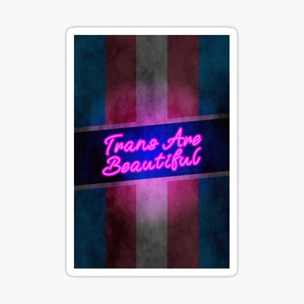 Trans Are Beautiful, version 01.1 Sticker