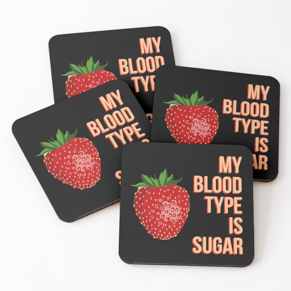 Item preview, my blood type is sugar. strawberry designed and sold by doctors-apparel.