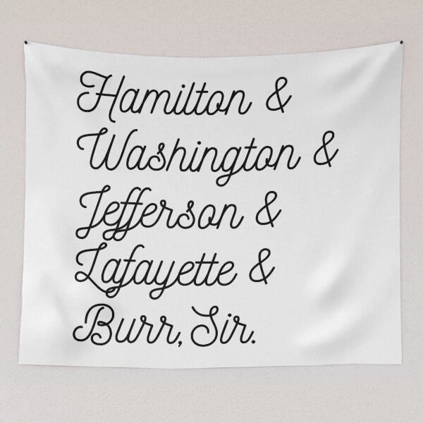 Item preview, Hamilton & Washington & Jefferson & Lafayette & Burr, sir fun designed and sold by Identity Club Co.