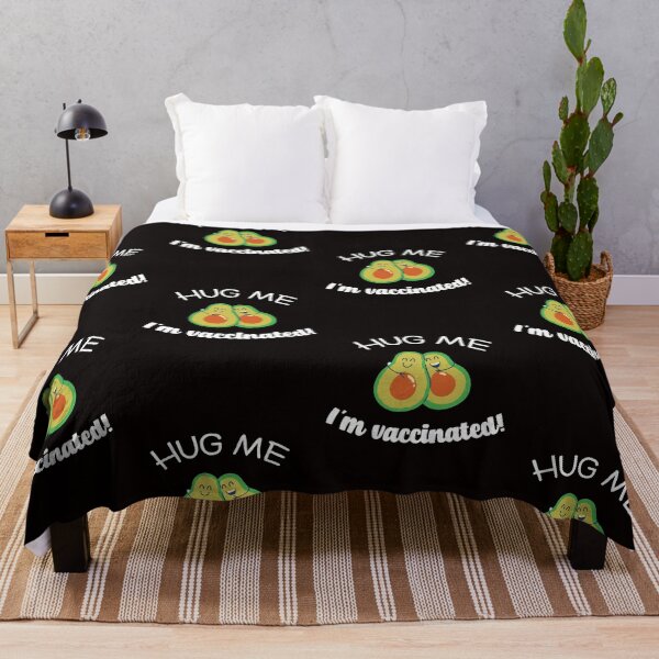 Item preview, Hug me Im vaccinated cuddling avocados designed and sold by twicetrader.