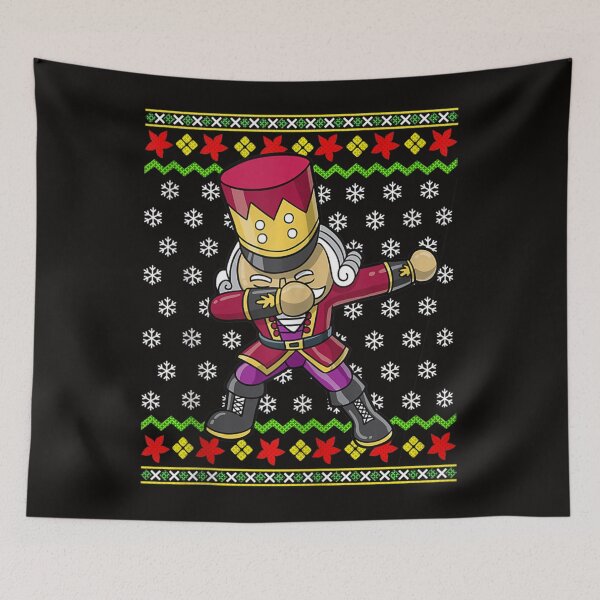 Item preview, Dabbing Nutcracker Ugly Christmas Pattern Gift designed and sold by KendraHenke.