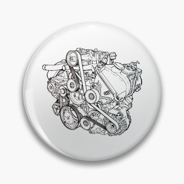 Item preview, Engine Blueprint Black designed and sold by Auto-Prints.