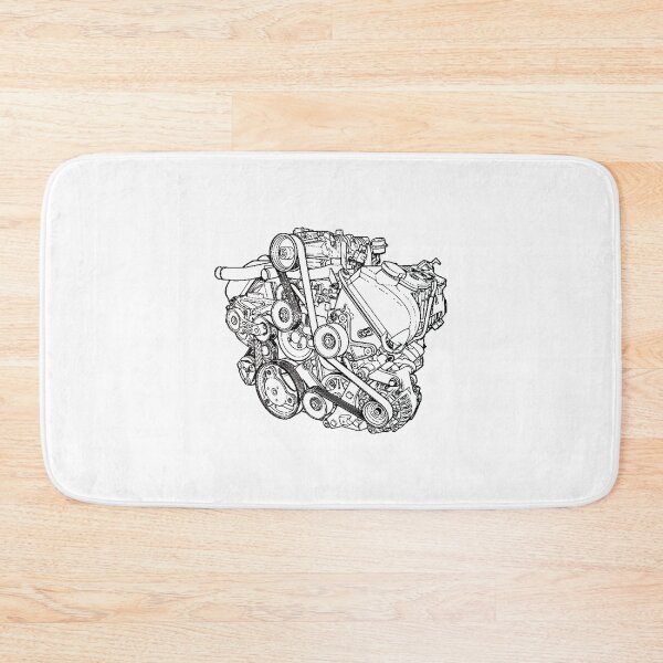 Item preview, Engine Blueprint Black designed and sold by Auto-Prints.