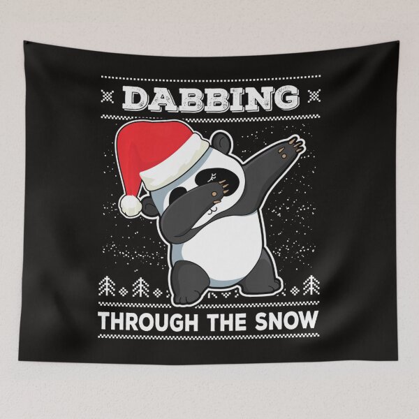 Item preview, Dabbing Panda Bear With Santa Claus Hat Christmas Dab Dance designed and sold by KendraHenke.