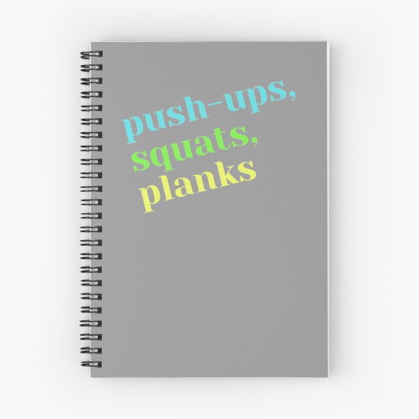 Item preview, Push-ups, squats, planks designed and sold by Anflow.