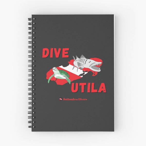 Item preview, Dive Utila Turtle and Barracuda with Red Font designed and sold by BottomlessDiver.