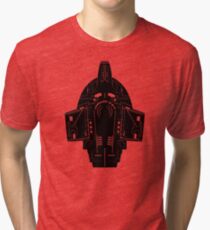 Camiseta de tejido mixto Star Trek Stencil - USS Defiant