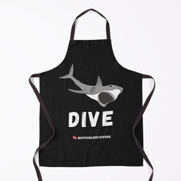 Item preview, Dive Great White Shark in White Font designed and sold by BottomlessDiver.