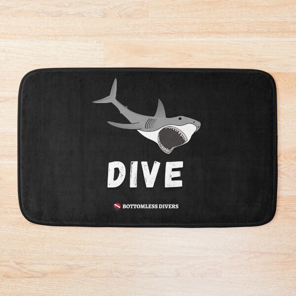 Item preview, Dive Great White Shark in White Font designed and sold by BottomlessDiver.