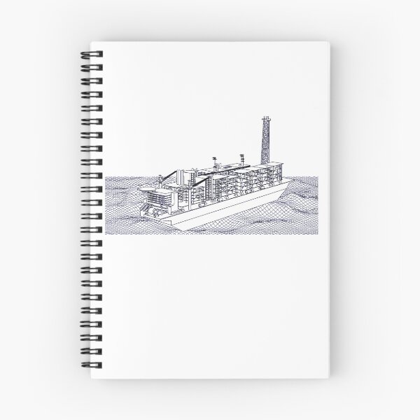 Item preview, Natural Gas Rig Blueprint Black designed and sold by Auto-Prints.