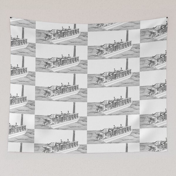 Item preview, Natural Gas Rig Blueprint Black designed and sold by Auto-Prints.